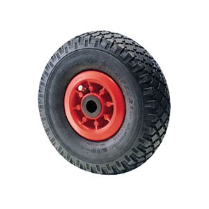 Pneumatic tyre wheel on plastic centre 260mm diameter