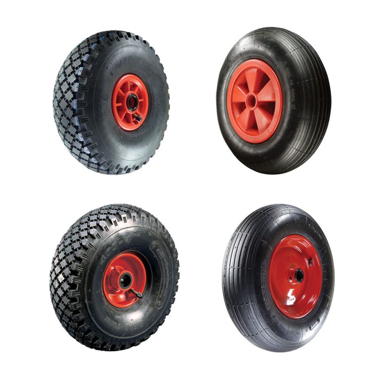 W79. Pneumatic Tyre Wheels. 300mm, 355mm & 400mm dia. Load capacities