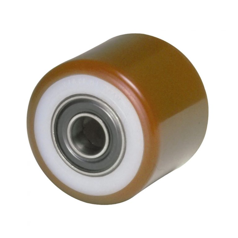W81. Pallet Truck Rollers. Nylon, Polyurethane Tread. 82mm & 85mm dia. 500kg to 1000kg load