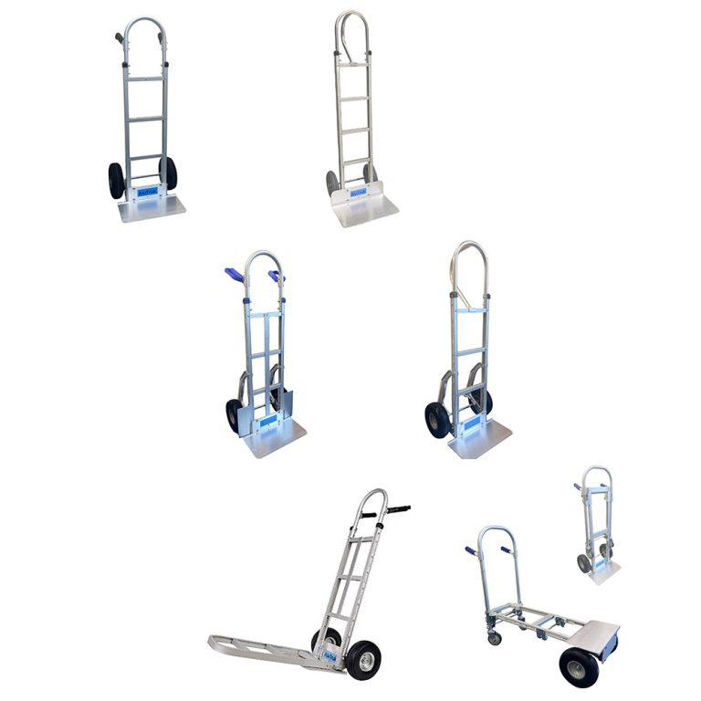 Lightweight aluminium warehouse hand sack trucks
