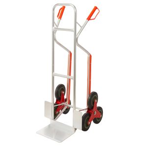 Stair climbing truck with large toe plate