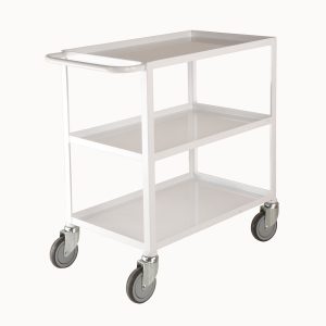 Ref R223: 3 tier tray trolley in white