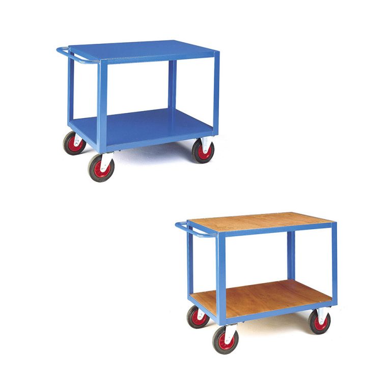 Industrial table trolleys – 2 tier