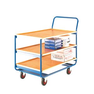 3 plywood shelf workshop table trolley