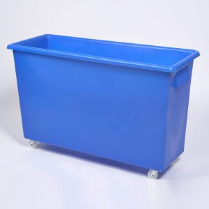 Bottle Skip – Blue Food Grade Polyethylene, 165 litre capacity – ref CT034