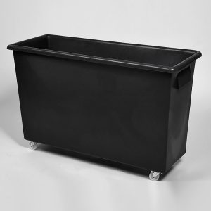 Bottle Skip – Black Recycled Polyethylene, 165 litre capacity – ref CT039