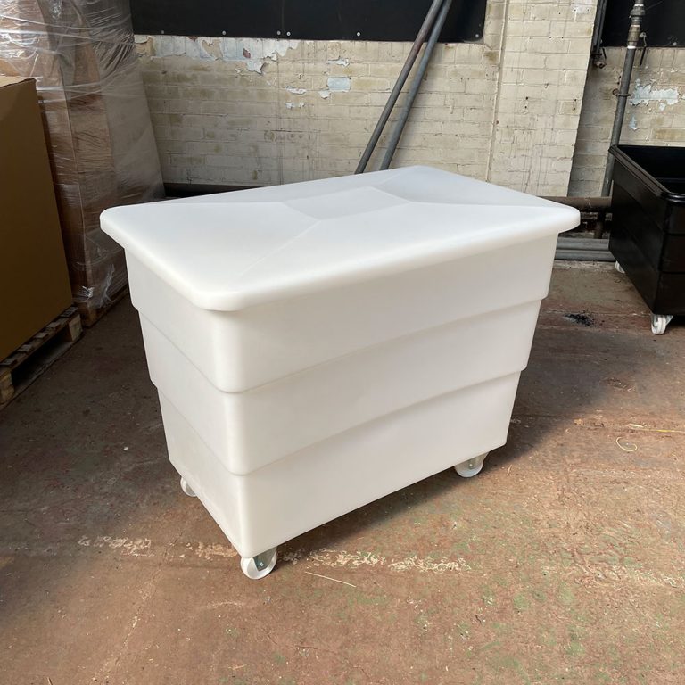 Plastic Container Truck with lid, food grade, 450 litre – ref CT046