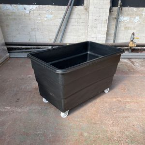 Plastic Container Truck, non-food grade black, 325 litre – ref CT048
