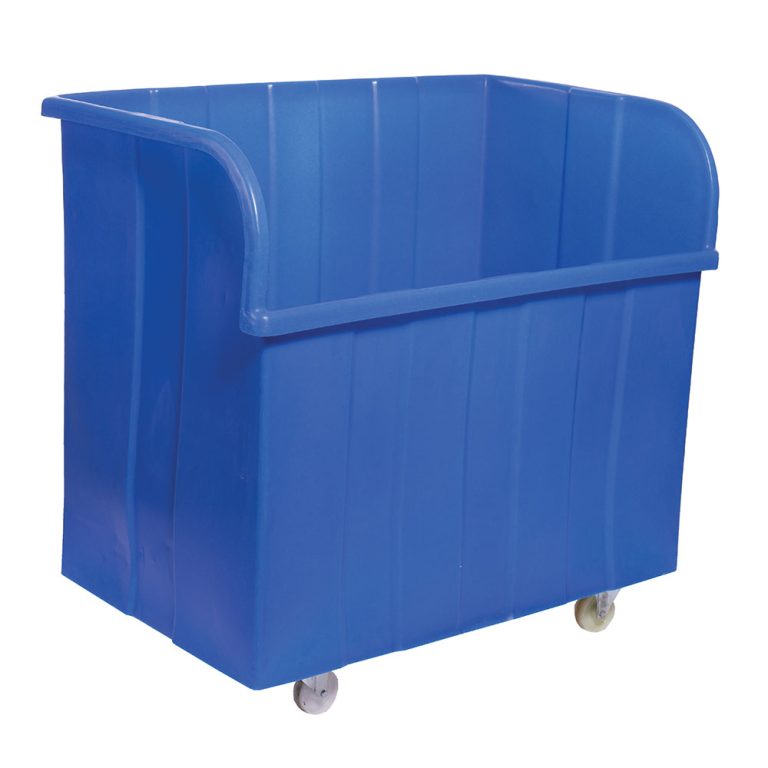 Large Plastic Container Truck, part open side use for bulk goods