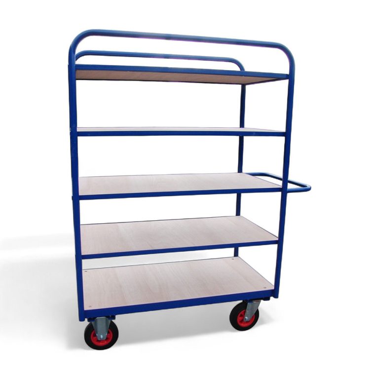 5 shelf trolley