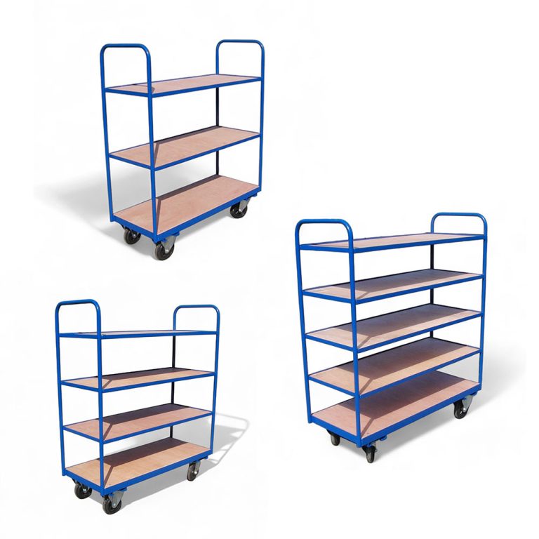 Shelf trolleys – 3, 4 or 5 tier